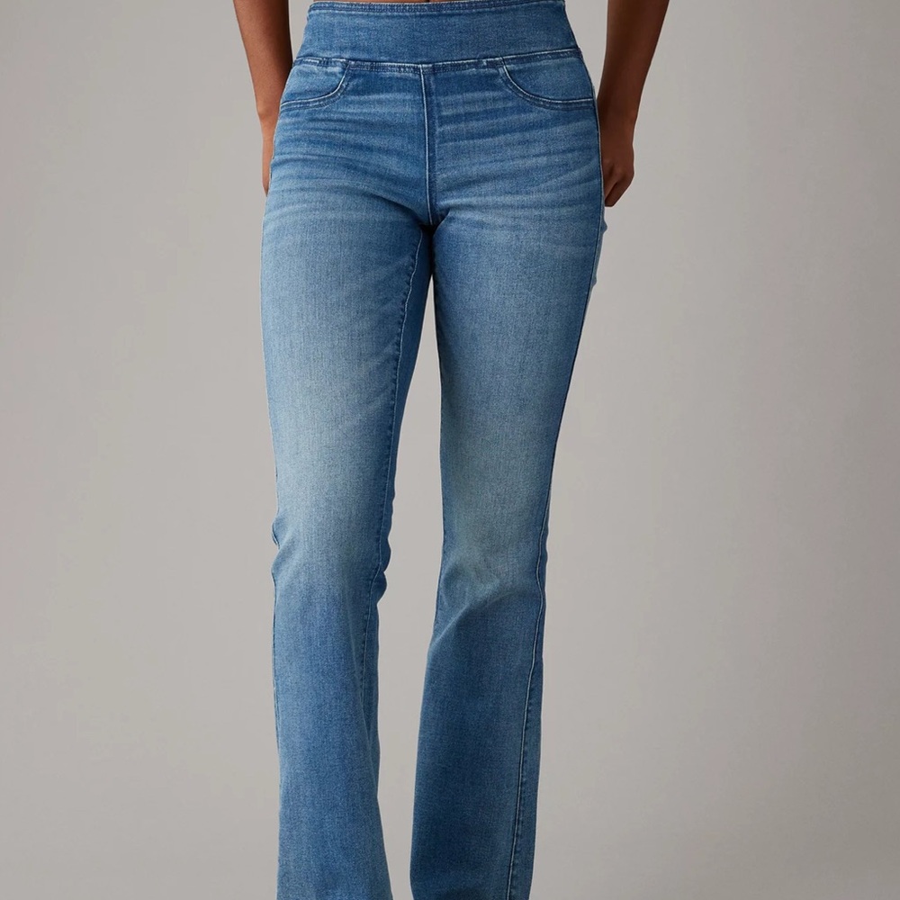 AE Luxe Pull-On High-Waisted Kick Bootcut Jean